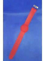 Браслет RFID пластиковый "Часы" ключ электронный( метал, застежка )/красный/(940p)