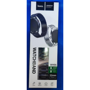 Ремешок для часов универсальный HOCO WH06  22 mm черный