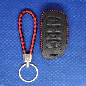 Кожаный чехол для Hyundai Tucson Elantra Sonata Ioniq Remote Key 4 кнопки