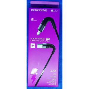 Кабель USB Borofone BX32 1м (2,4А) USB-A для IP .BLACK