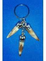 Брелок клык,мраморный(B38)