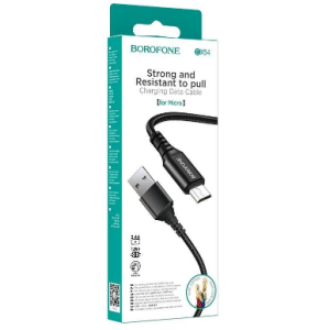 Кабель USB Borofone BX54 1м (2,4А) USB для Micro USB .BLACK