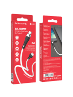 Кабель USB Borofone BX46 1м (2,4А) Silicone USB для Type-C .BLACK