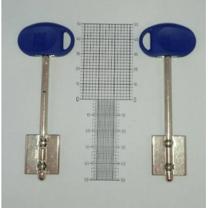 Mottura MY KEY (100mm)синій.Для замків MY KEY серій 52Y, 52YR, 54Y (оригінал з лівим упором)