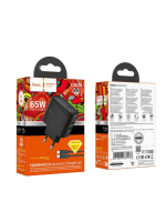 Сетевое зарядное устройство с кабелем Hoco CS63A 1USB/1USB-C PD67W/QC GAN+Type-C to Type-C для POWER BANK