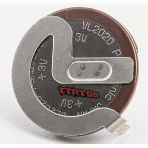 Аккумулятор Panasonic VL2020-105	3,0V 20mAh Li-Al  (0,1mA)+контакт105° <7Ω