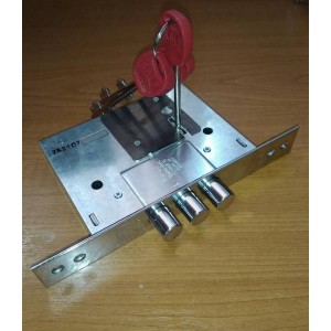 Замок врізний сувальдний KALE 257L,В,60mm. 5 кл.(L-60mm.пластик)тех,упакування