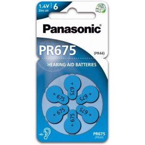 PR-675 PANASONIK/6шт,уп для слухових апаратів