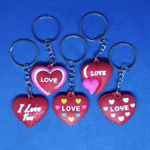 Брелок резиновый- СЕРДЦЕ