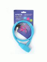 Замок велосипедний APECS PD-81-65CM- BLUE