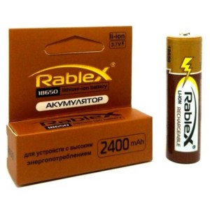 Акум,Rablex 18650 2400mAh(коричневи)