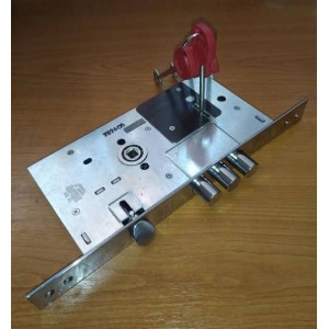 Замок врезной сувальдный KALE 252/RL никель 5 кл.