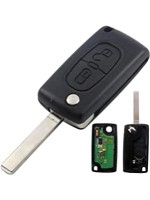 Peugeot 308 3008 5008 Citroen Berlingo 0536 Model Flip Remote Key 2 Buttons 433MHz FSK VA2 Blade (T)