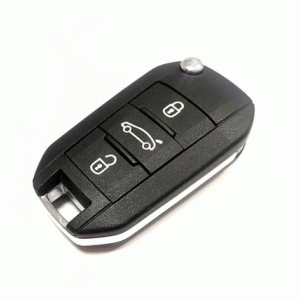 Peugeot 301 508 Citroen C-Elysee C4-Cactus Flip Remote Key 433MHz 3 Buttons (T)