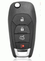 Chevrolet 2019 Flip Remote Key 4 Buttons 315Mhz PCF7941E Transponder (T)