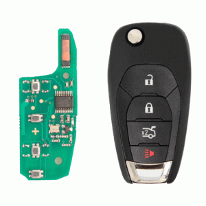 Chevrolet 2019 Type Flip Remote Key 4 Buttons 433Mhz PCF7941E Tranponder (T)