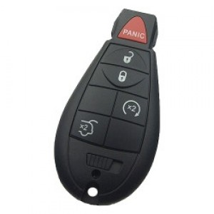 Chrysler Jeep Dodge Fobik Remote 5 Buttons with SUV Trunk and Start 433MHz PCF7941A (T)