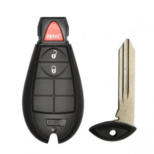 Chrysler Jeep Dodge Fobik Remote Key 3 Buttons 433MHz PCF7941A Transponder (T)