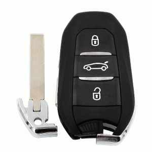 Peugeot Citroen Ds Smart Remote Key 3 Buttons 433MHz ID46 Transponder (T)