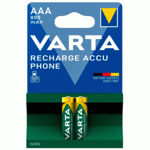 Аккумулятор VARTA ACCU AAA 800mAh BLI 2 (READY 2 USE)