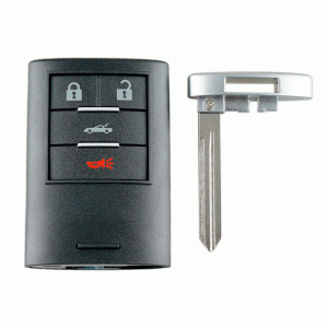 Cadillac XLR 2008-2009 Genuine Smart Remote 4 Button 433MHZ 25926475 (T)