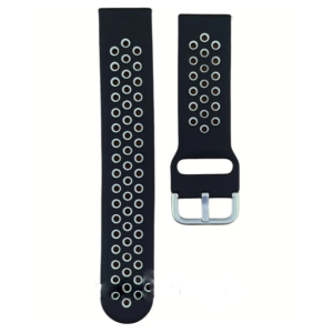 Ремінець унівверс 22mm ( чорний з сірим)N Sport для Samsung/Amazfit/Huawei