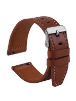 Ремінець унівверс 22mm(темно коричневий) Leather strap with straight tip