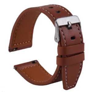 Ремінець унівверс 22mm(темно коричневий) Leather strap with straight tip