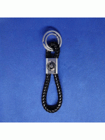 SKODA-Брелок-косичка черный/кольца