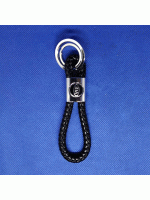 KIA-Брелок-косичка черный/кольца