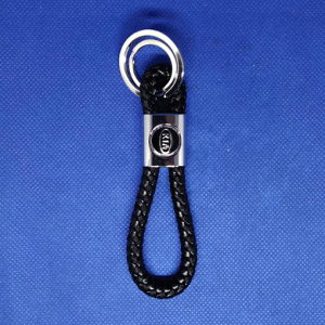 KIA-Брелок-косичка черный/кольца