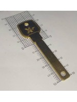 BKD-25 Square Brass 2.50 mm  AN-SAN "E" з подвійним упором ЗАГОТІВКА ДЛЯ НАРІЗКИ ПРОФІЛЮ