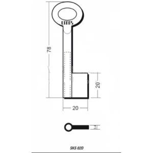 SKSO2D  /Canas/ диаметр 7 мм ,длинна 65 мм