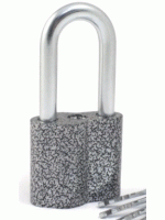 Замок навесной ASPECT ЗН-А-55-П-Д 3кл. серебро