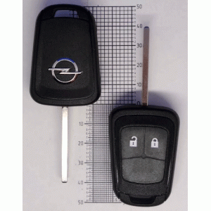 Корпус ключа с местом под чип Opel Combo, Vivaro, Movano и другие, лезвие HU100 /D