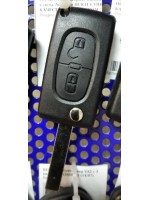 PEUGEOT 307 Корпус выкдного ключа 2кнопки HU83T БАТАРЕЙКА НА ПЛАТІ