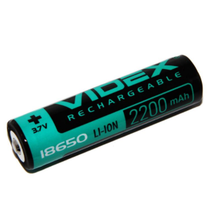 Аккумулятор  VIDEX 18650 LI-ION 2200 mAh