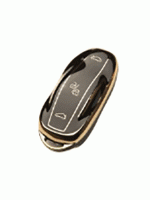 Чехол для автомобильного ключа Tesla 3 кнопки черный