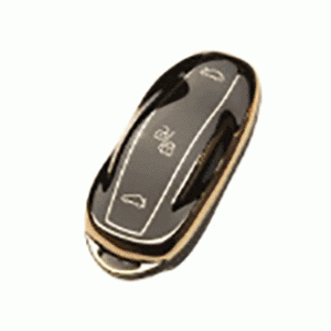 Чехол для автомобильного ключа Tesla 3 кнопки черный