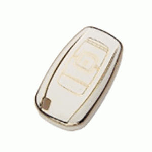 Чехол для автомобильного ключа Lincoln 4 кнопки автозапуск белый