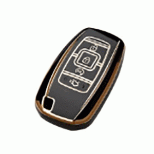 Чехол для автомобильного ключа Lincoln 4 кнопки автозапуск черный