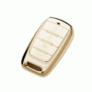 Чехол для автомобильного ключа Dodge Jeep 3+1 кнопки Panic белый