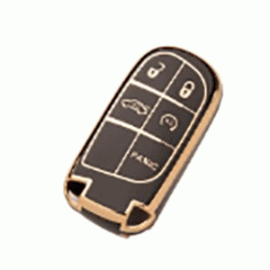 Чехол для автомобильного ключа Jeep 4+1 кнопки Panic черный