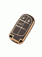 Чехол для автомобильного ключа Jeep 3 кнопки черный