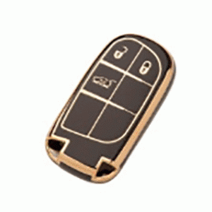 Чехол для автомобильного ключа Jeep 3 кнопки черный