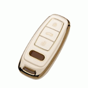 Чехол для автомобильного ключа Audi 2020+ 3 кнопки белый