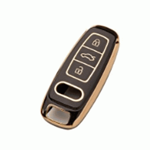 Чехол для автомобильного ключа Audi 2020+ 3 кнопки черный