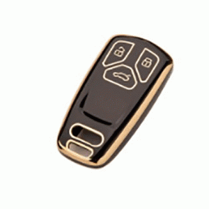  Чехол для автомобильного ключа Audi A4 A5 Q7 3 кнопки черный