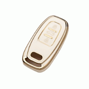 Чехол для автомобильного ключа Audi 3 кнопки белый