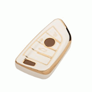 Чехол для автомобильного ключа BMW 3 кнопки белый